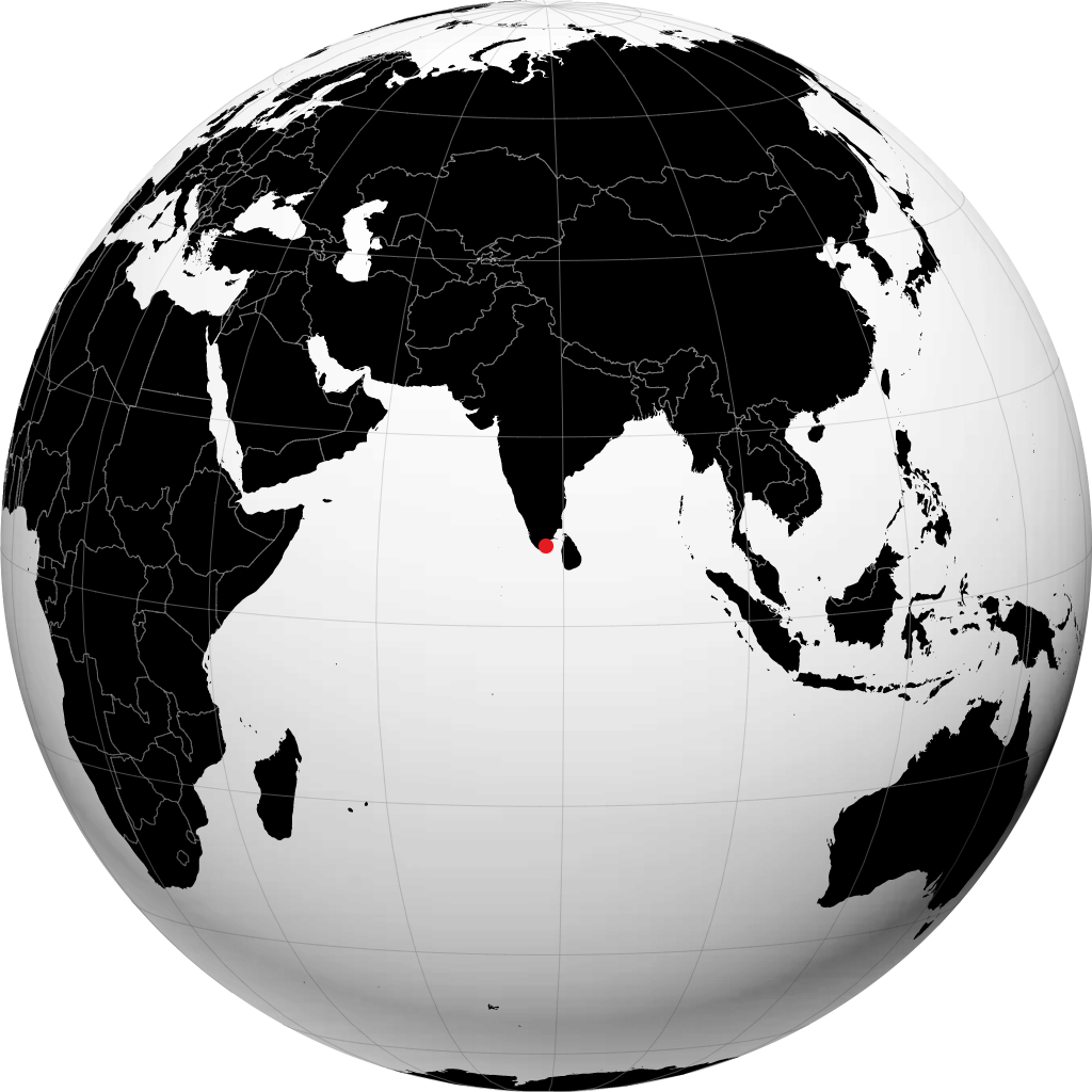 Tiruchchendur trên quả địa cầu