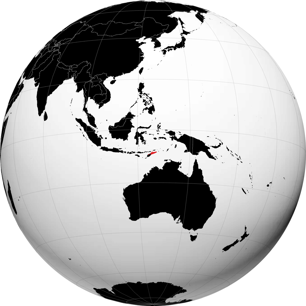 Đông Timor trên quả địa cầu