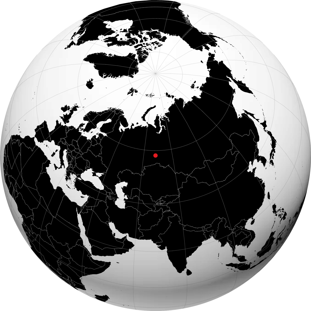 Tobolsk trên quả địa cầu
