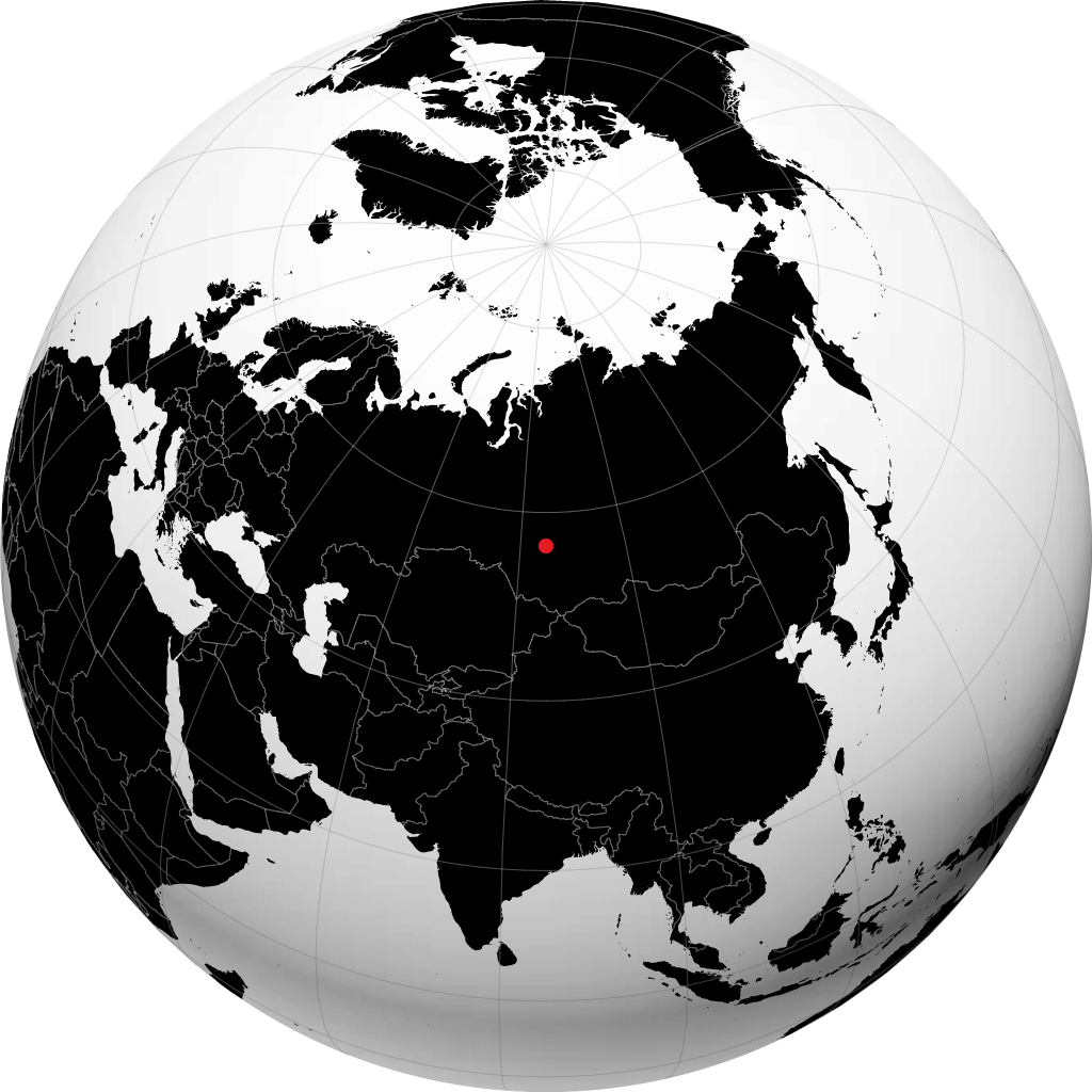 Tomsk trên quả địa cầu