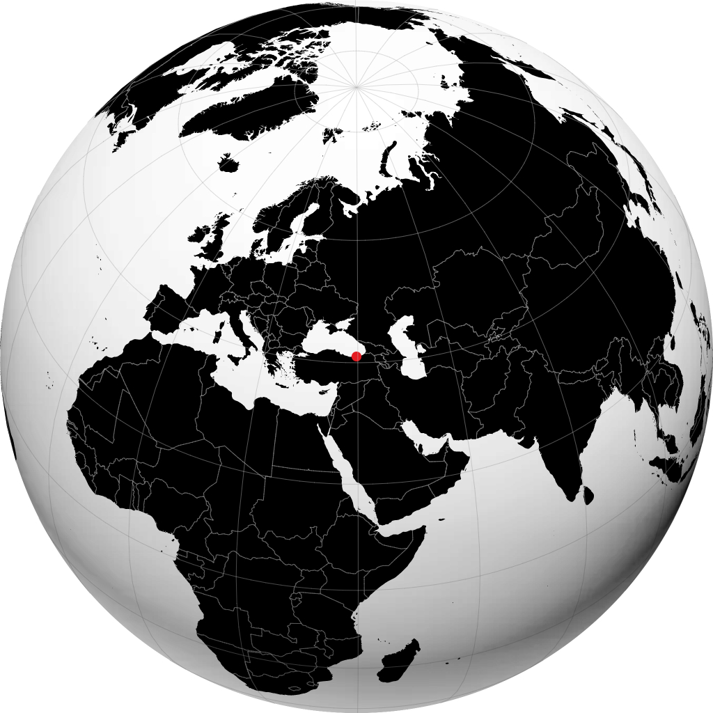 Trabzon trên quả địa cầu