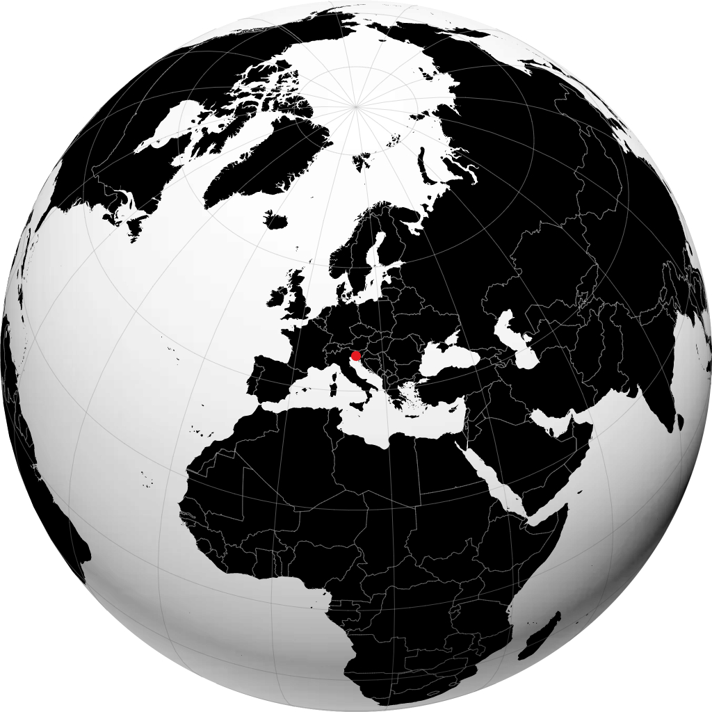 Trieste trên quả địa cầu