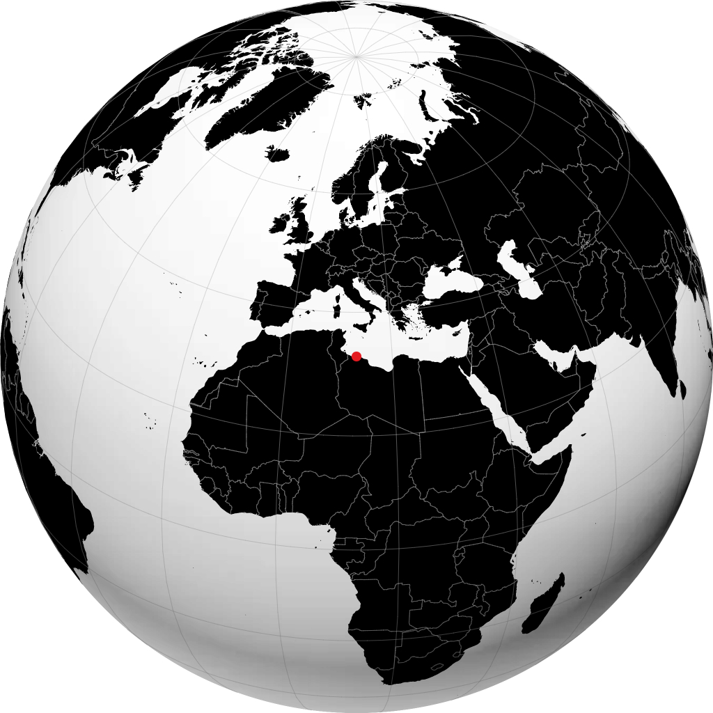 Tripoli trên quả địa cầu