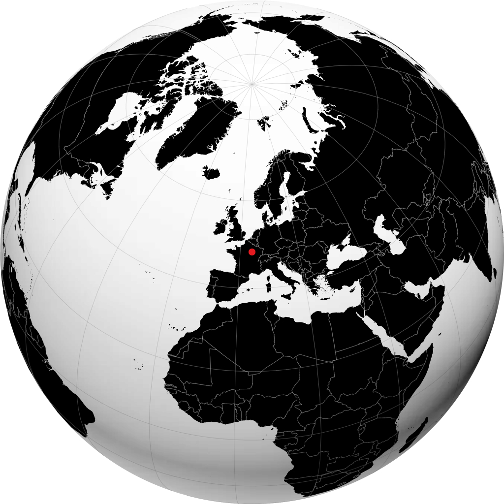 Troyes trên quả địa cầu