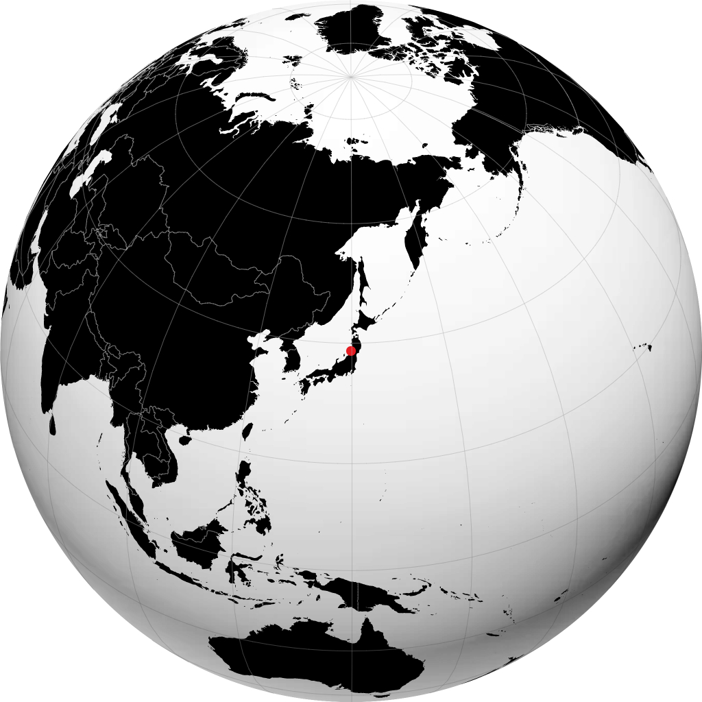 Tsuruoka trên quả địa cầu