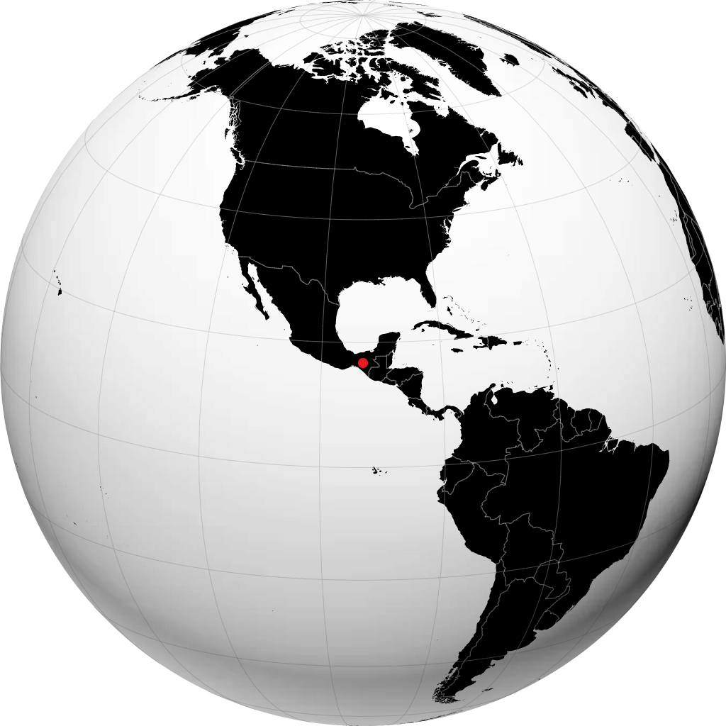 Tuxtla Gutiérrez trên quả địa cầu