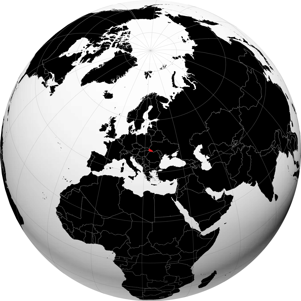 Tỉnh Zakarpattia trên quả địa cầu