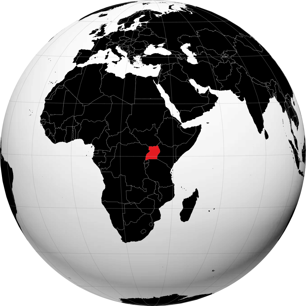 Uganda trên quả địa cầu