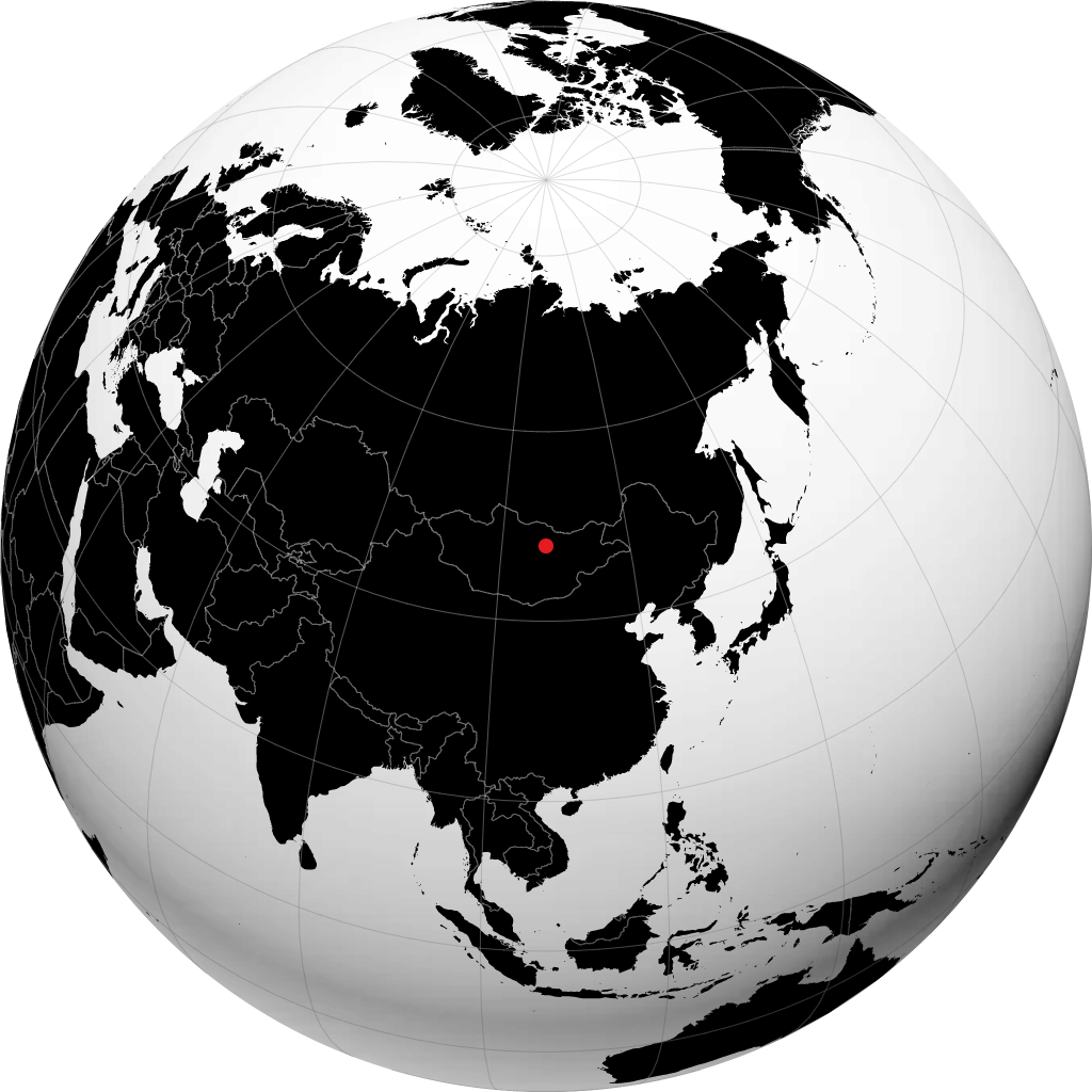 Ulan Bator trên quả địa cầu