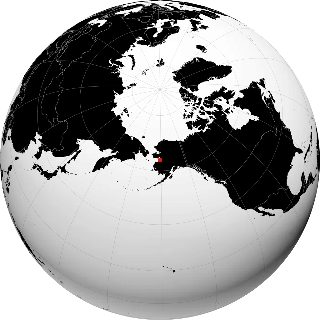 Unalakleet trên quả địa cầu