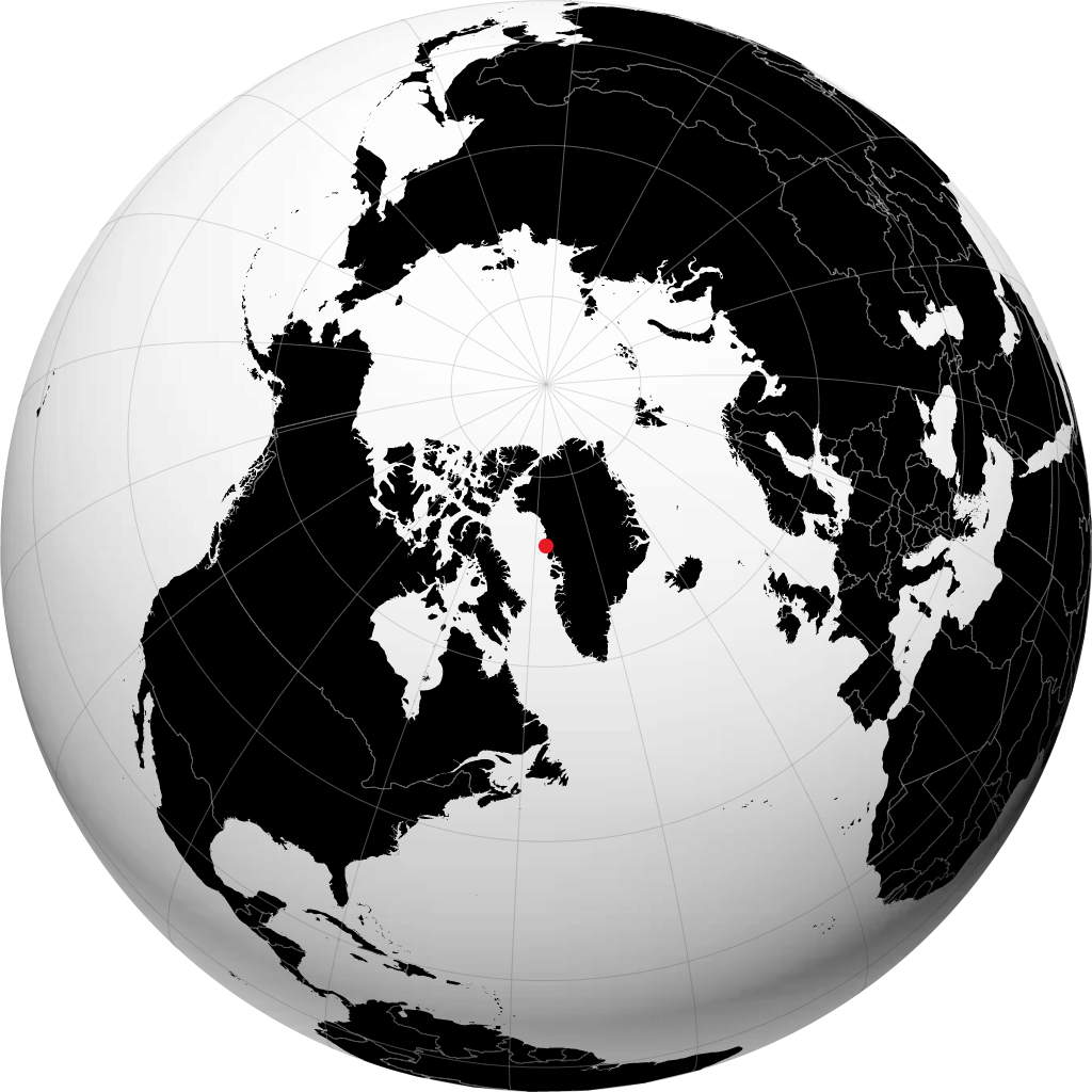 Upernavik trên quả địa cầu