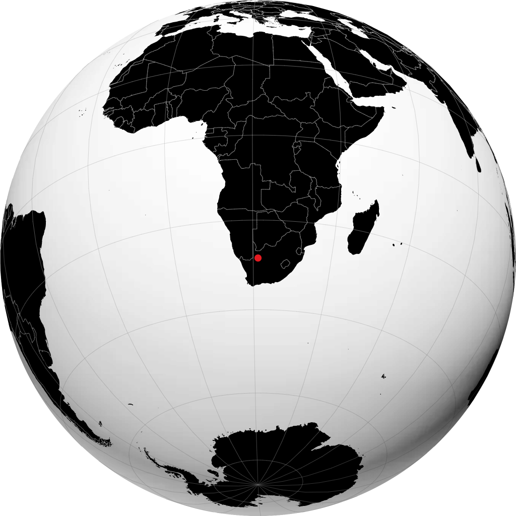 Upington trên quả địa cầu