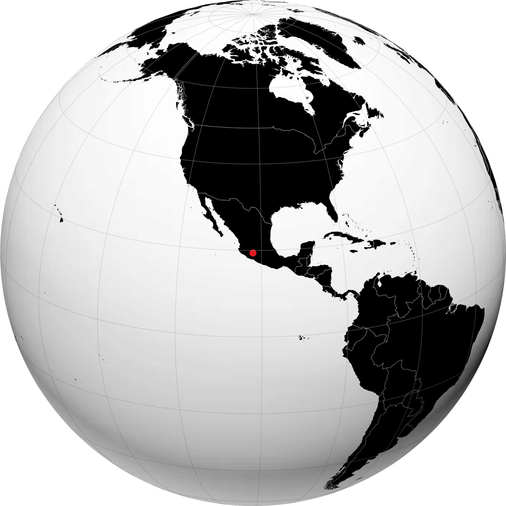 Uruapan trên quả địa cầu