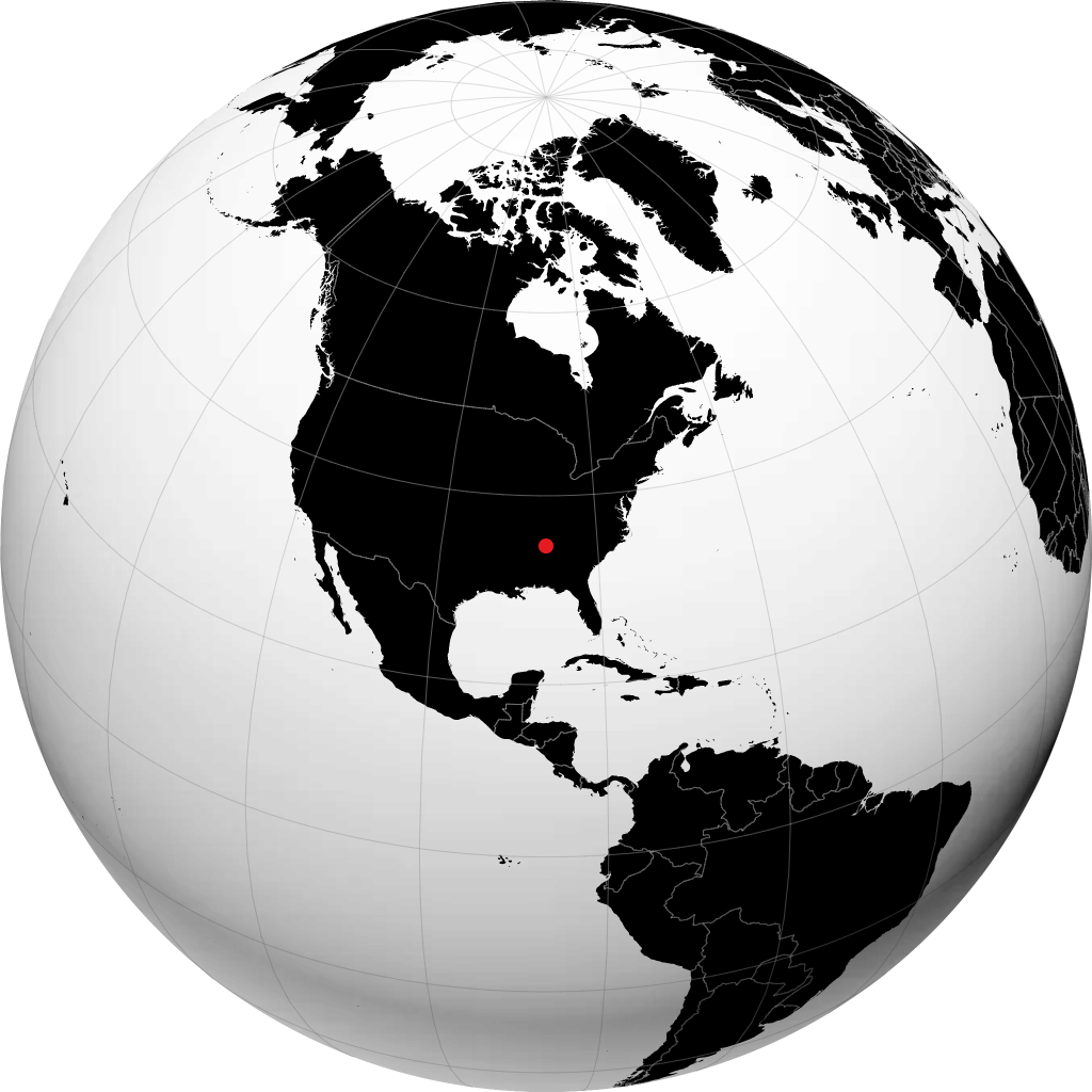 Huntsville trên quả địa cầu