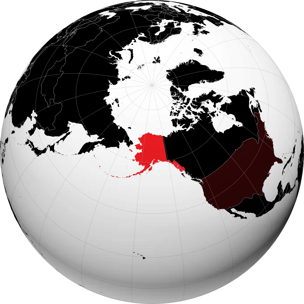 Alaska trên quả địa cầu