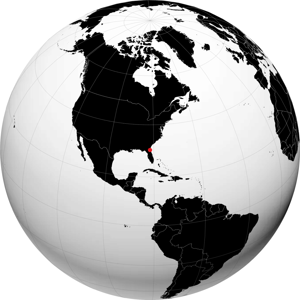 Jacksonville trên quả địa cầu