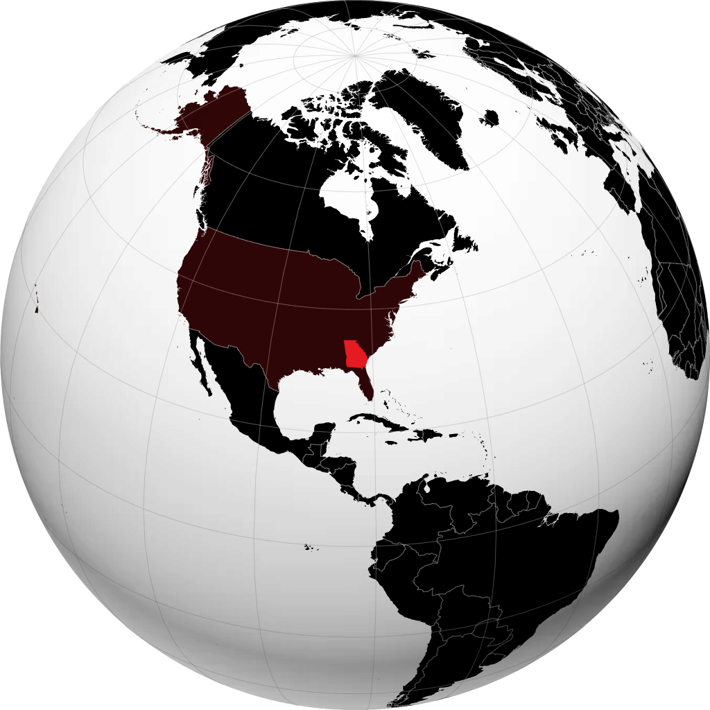 Georgia trên quả địa cầu