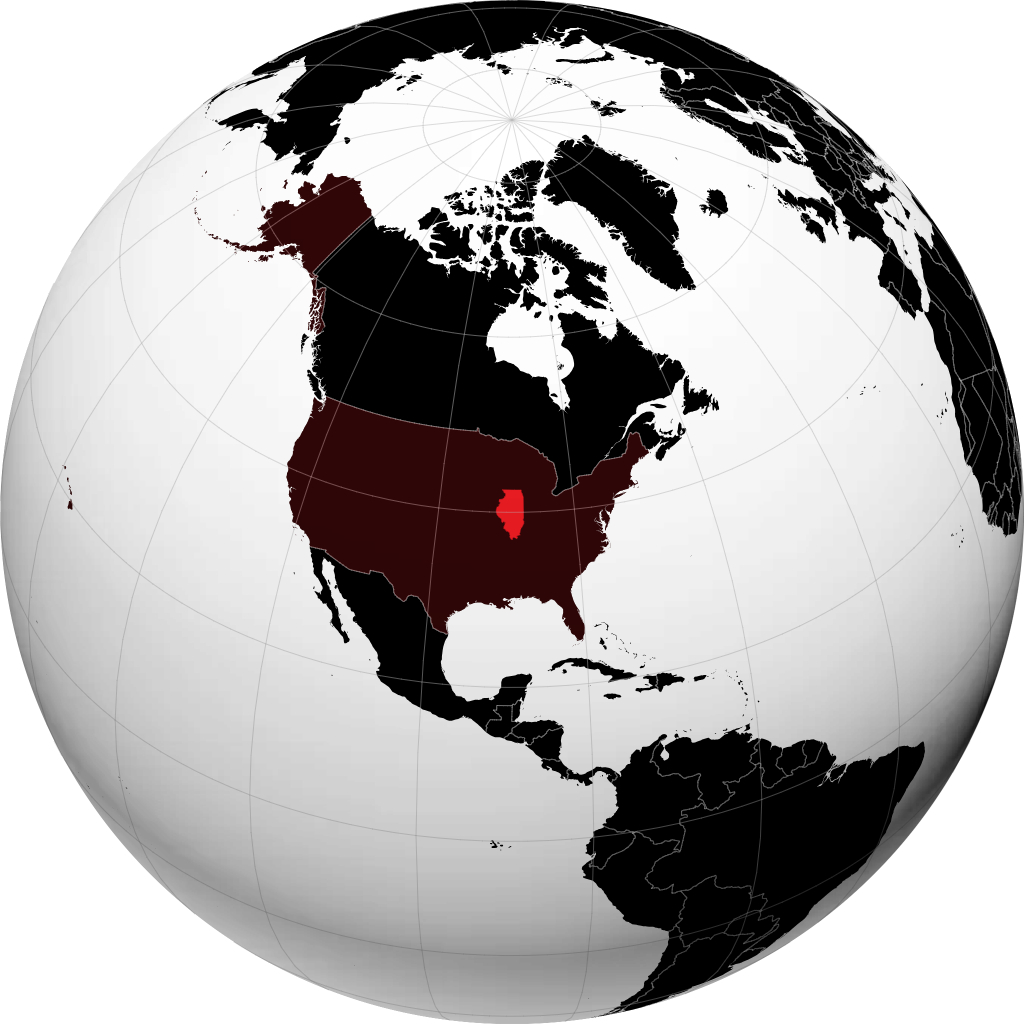 Illinois trên quả địa cầu