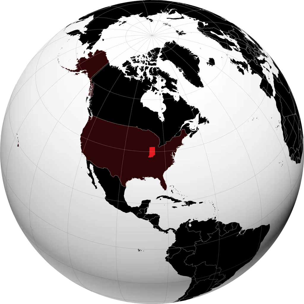 Indiana trên quả địa cầu