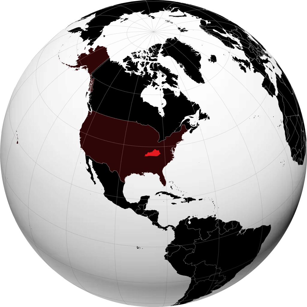 Kentucky trên quả địa cầu