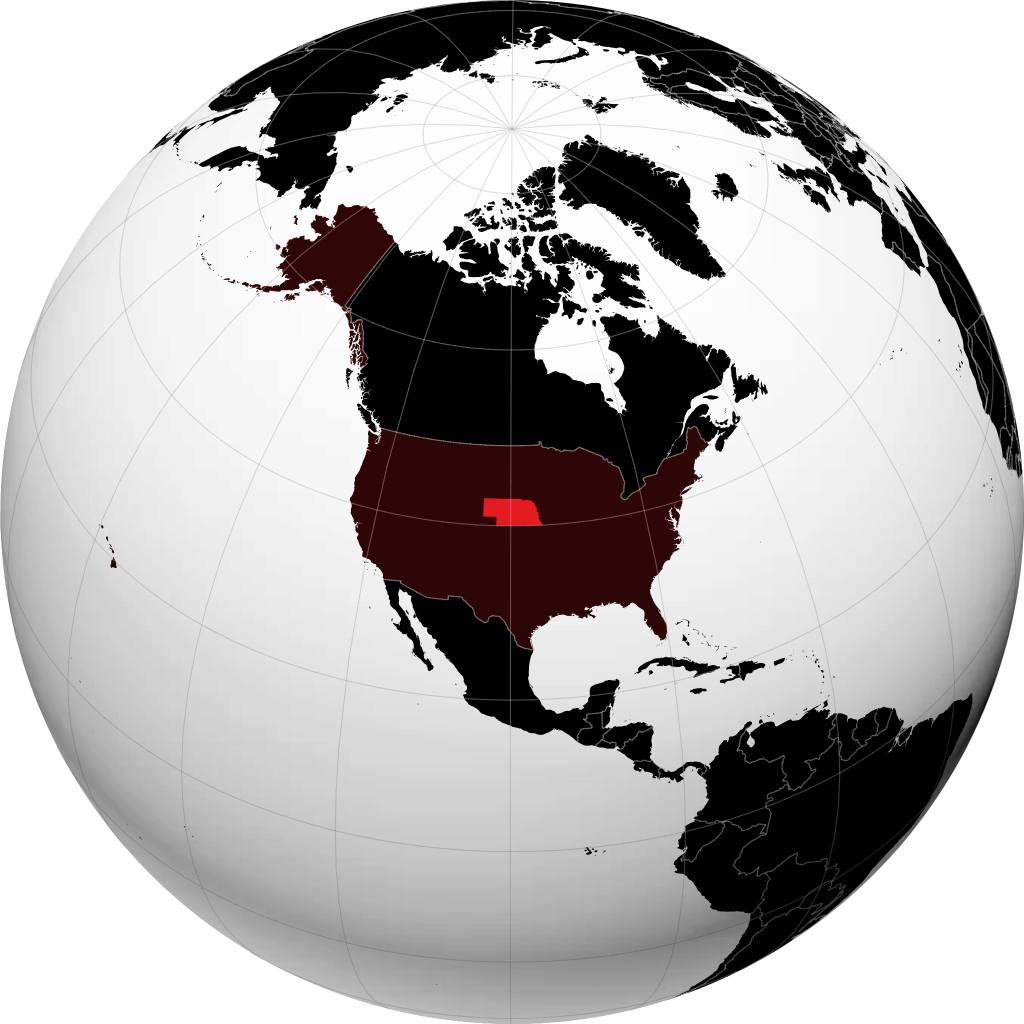 Nebraska trên quả địa cầu