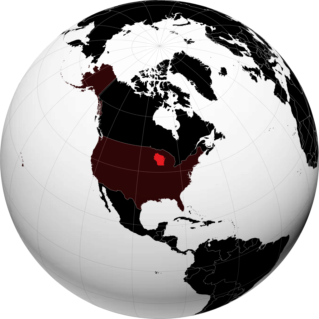 Wisconsin trên quả địa cầu