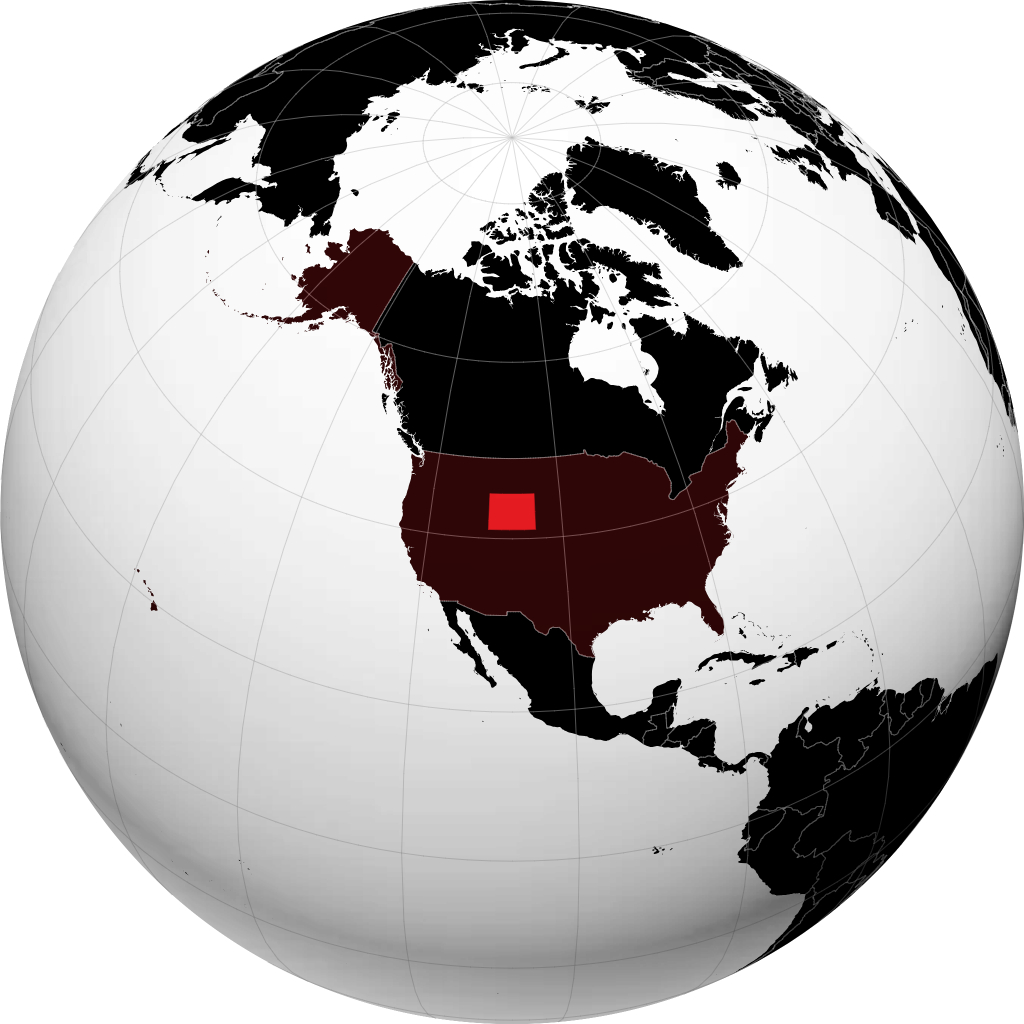 Wyoming trên quả địa cầu