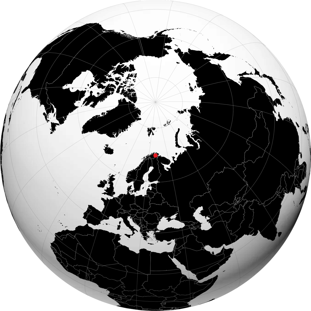 Utsjoki trên quả địa cầu