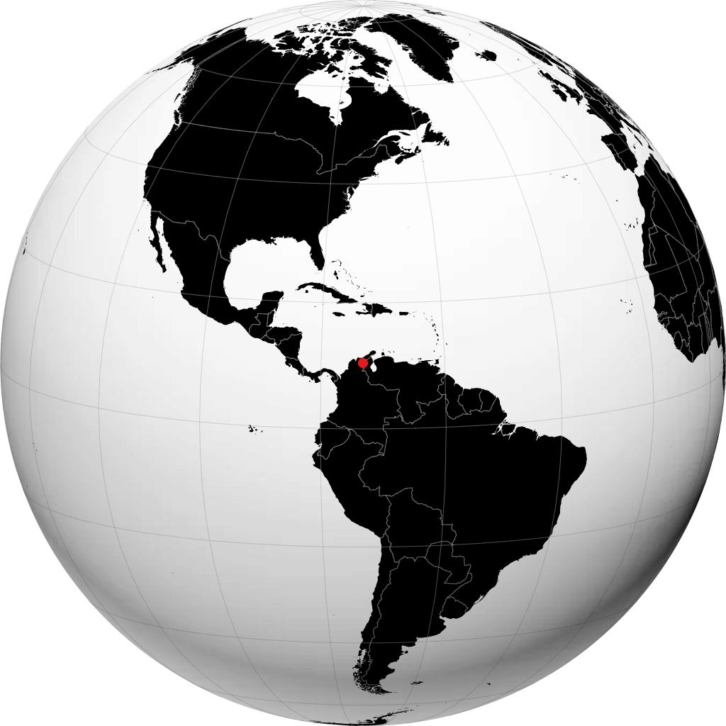 Valledupar trên quả địa cầu