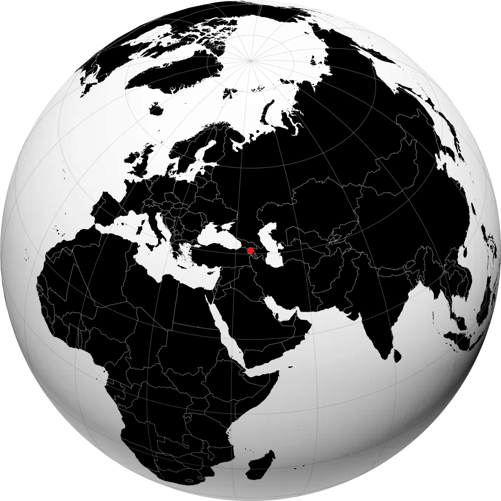 Vanadzor trên quả địa cầu