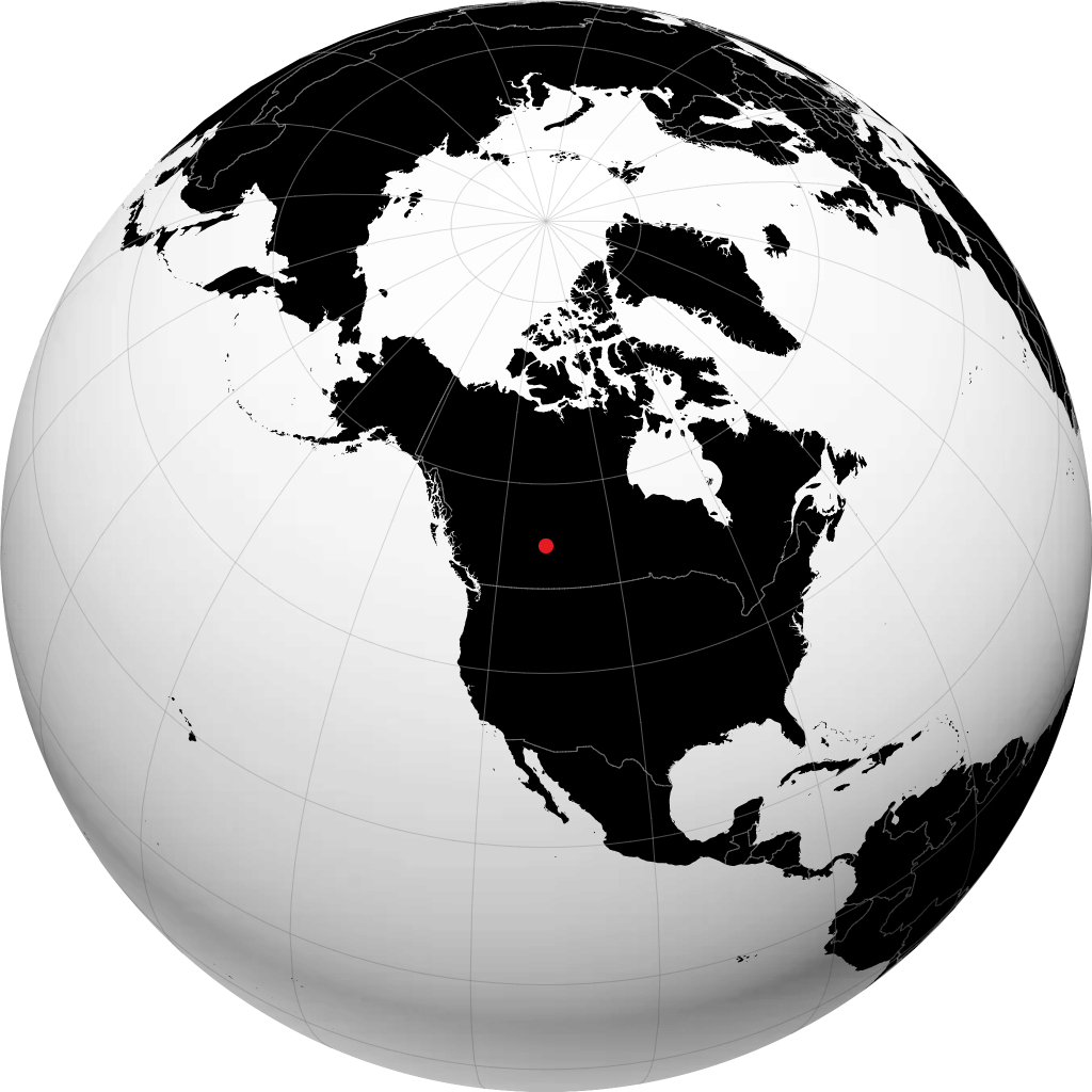 Vegreville trên quả địa cầu