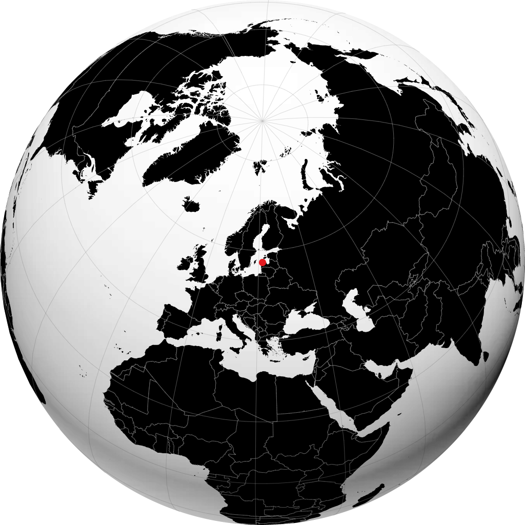 Ventspils trên quả địa cầu