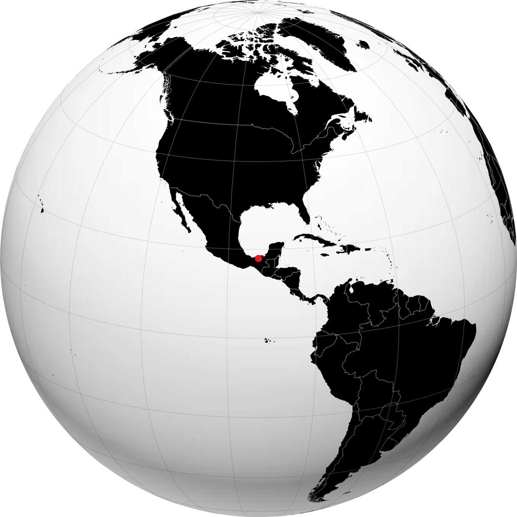 Villahermosa trên quả địa cầu