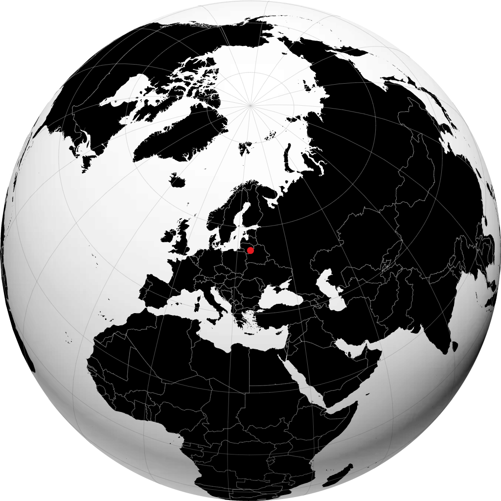 Vilnius trên quả địa cầu