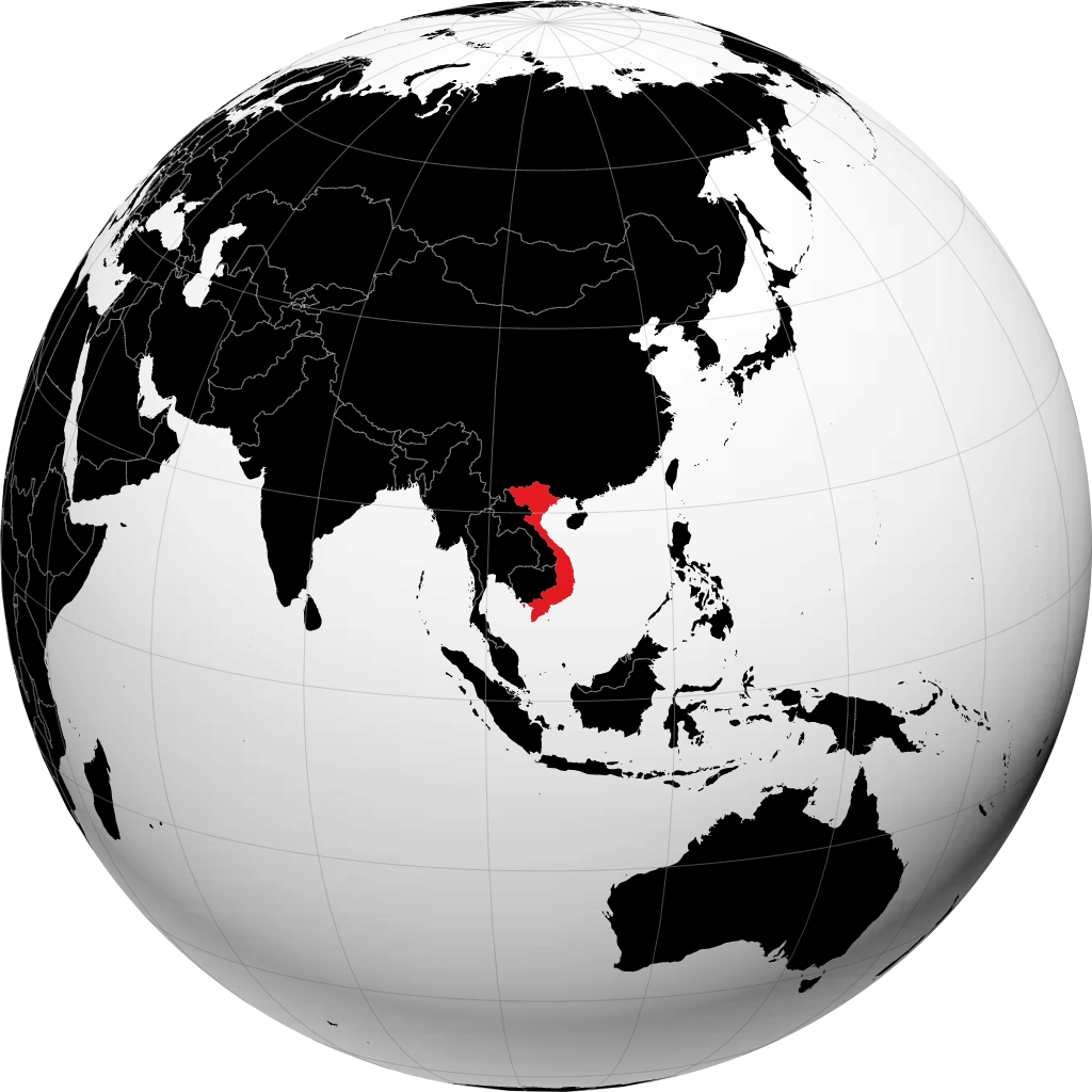 Việt Nam trên quả địa cầu