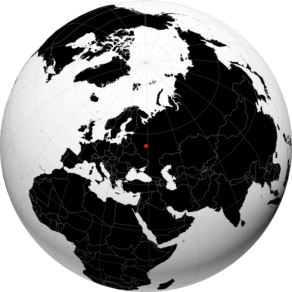 Voskresensk trên quả địa cầu