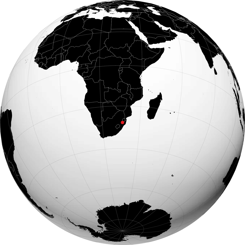 Vryheid trên quả địa cầu