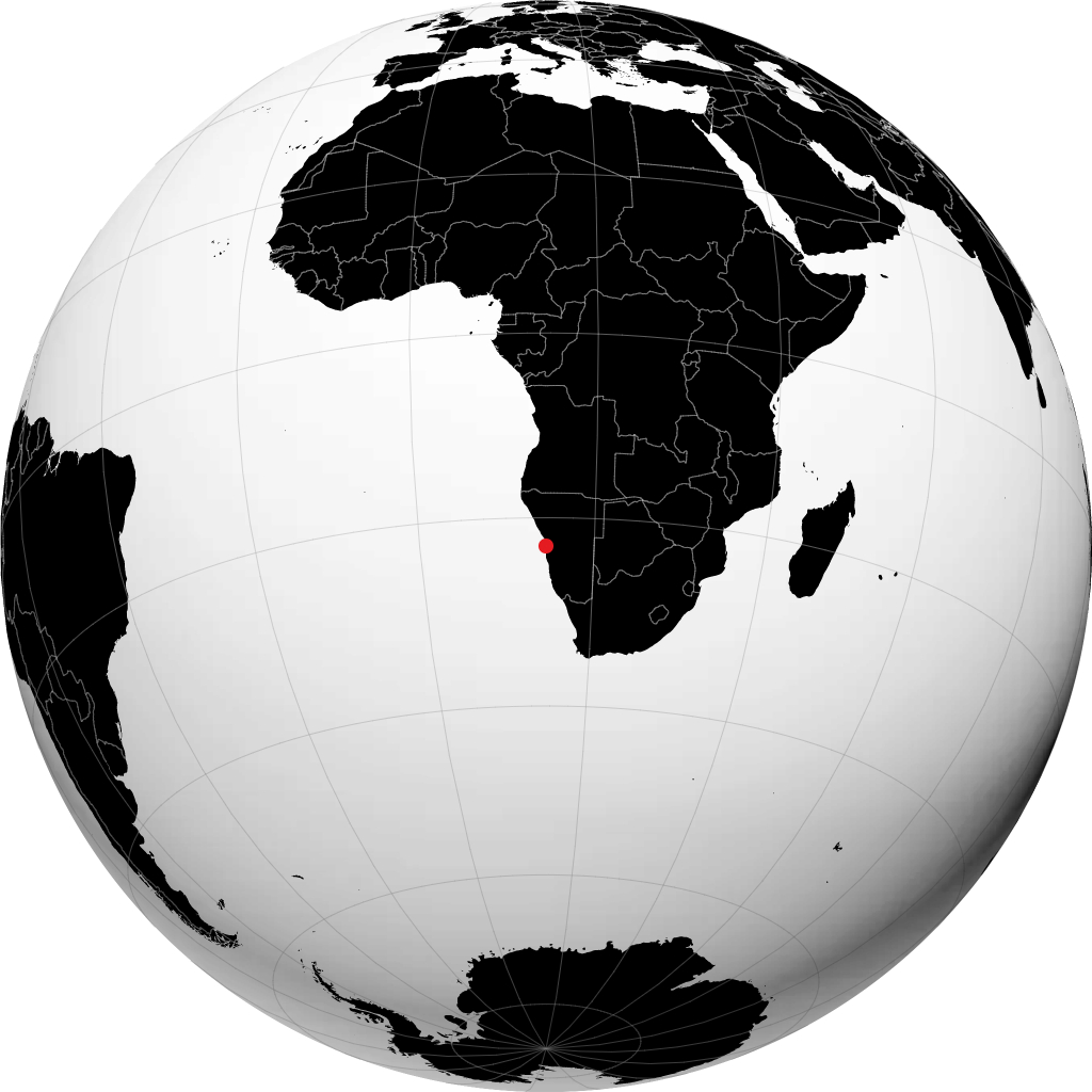 Walvis Bay trên quả địa cầu
