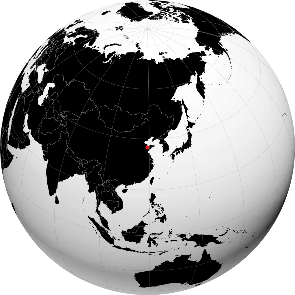 Weifang trên quả địa cầu