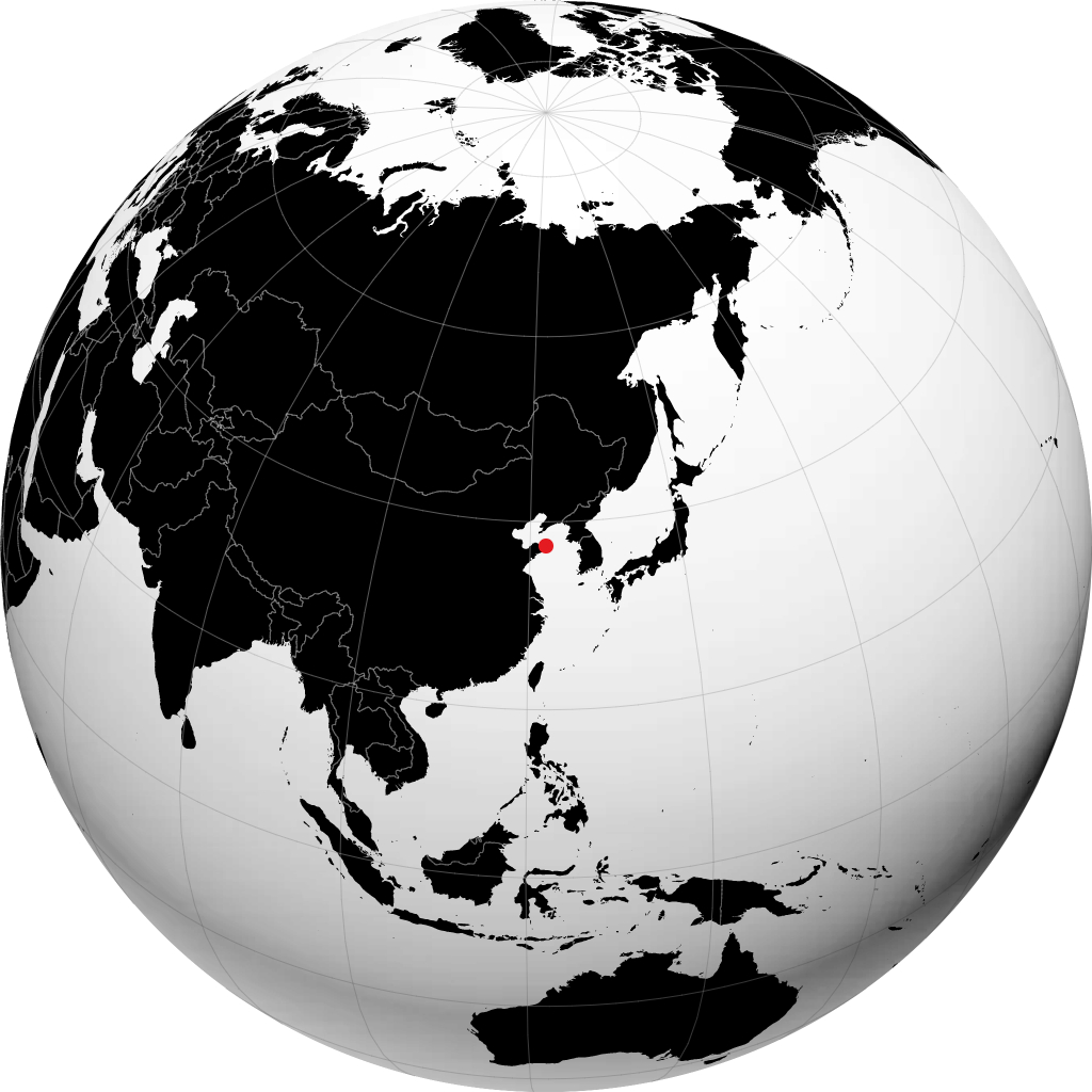 Weihai trên quả địa cầu