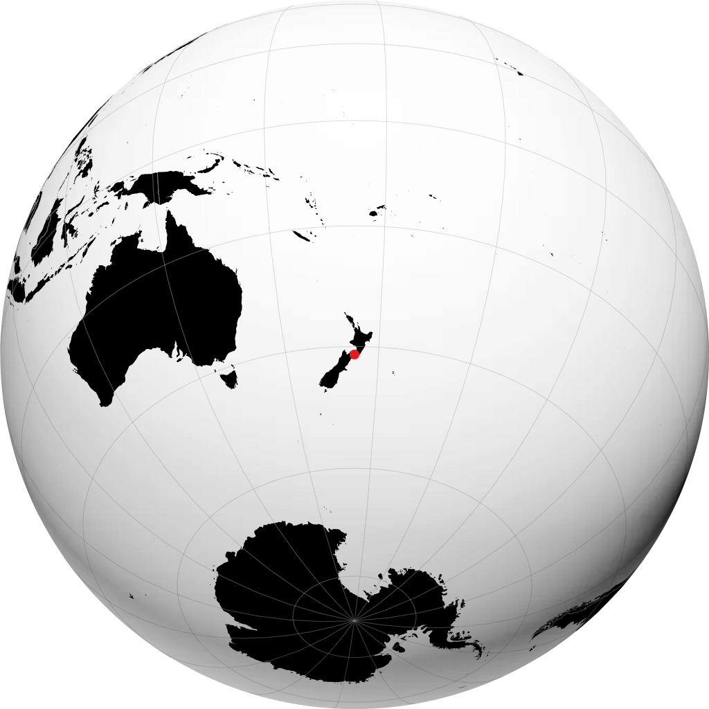 Wellington trên quả địa cầu