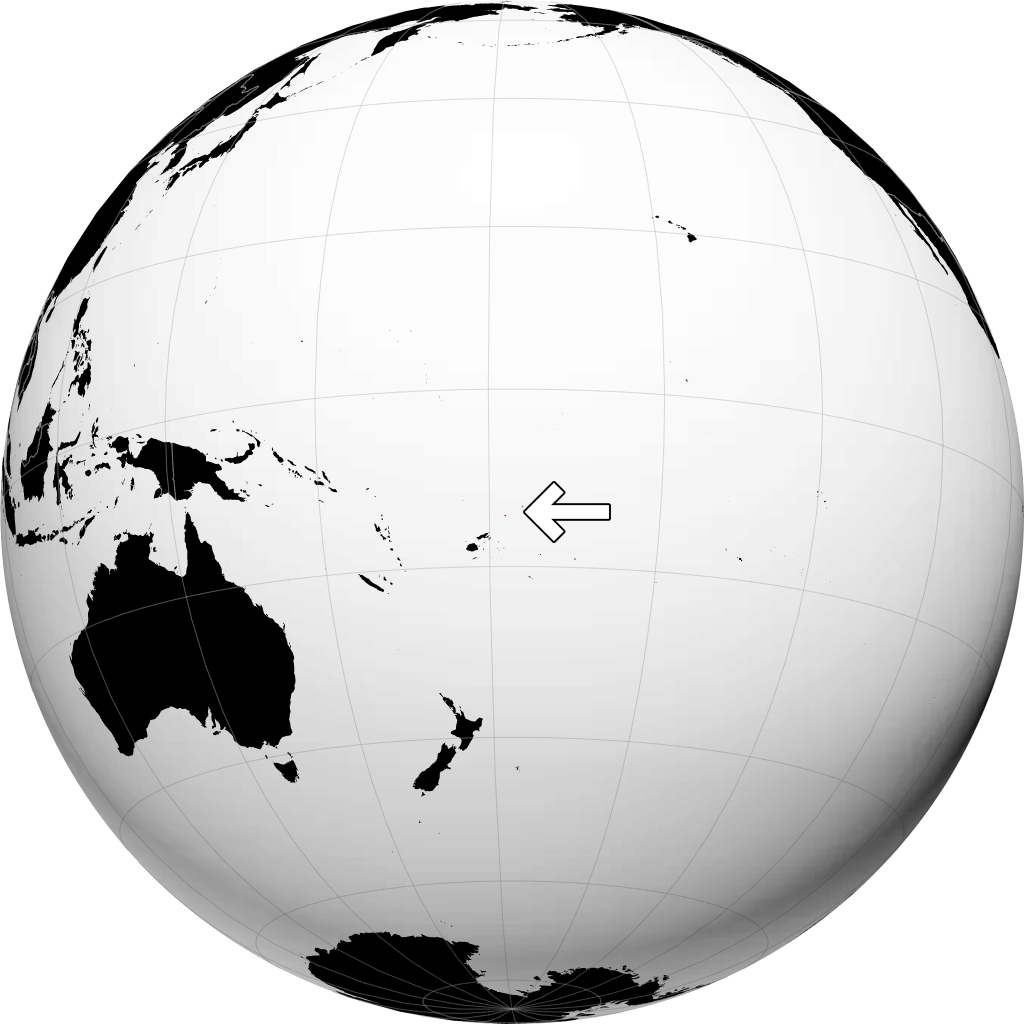 Wallis và Futuna trên quả địa cầu