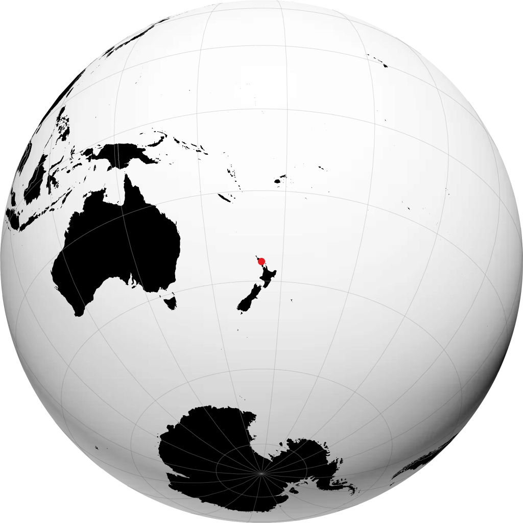 Whangarei trên quả địa cầu