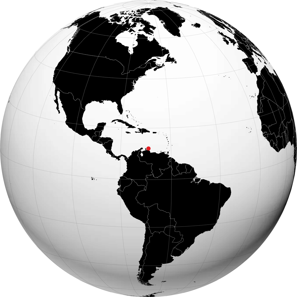 Willemstad trên quả địa cầu