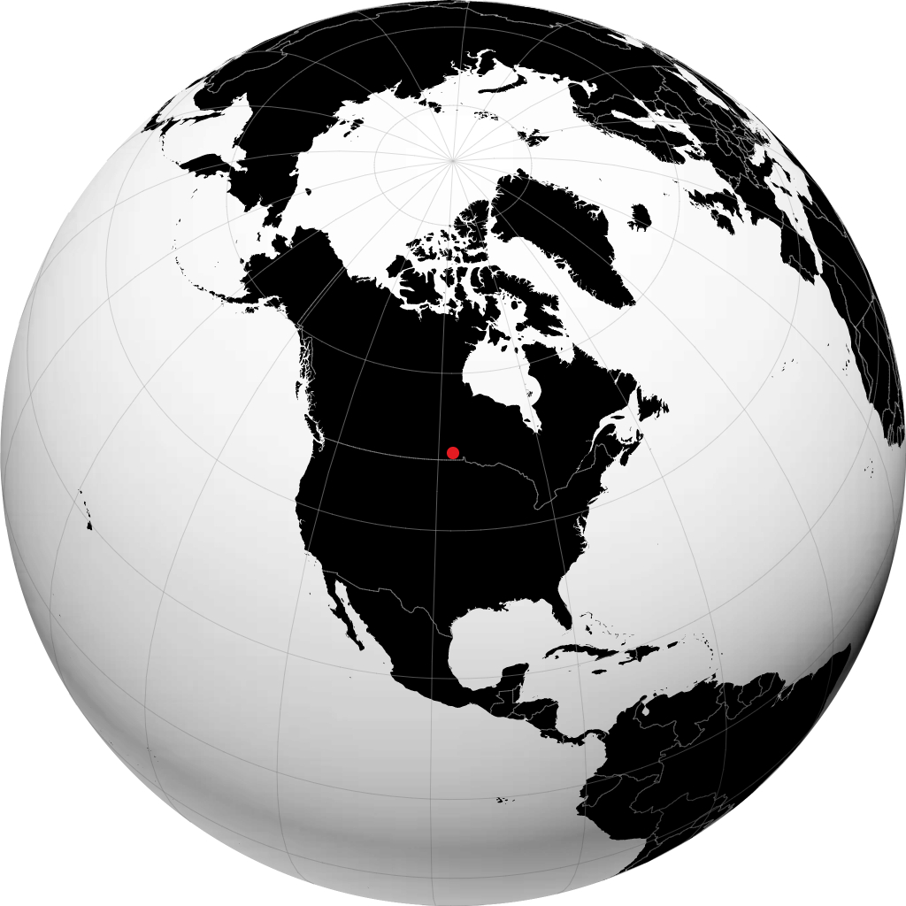 Winnipeg trên quả địa cầu