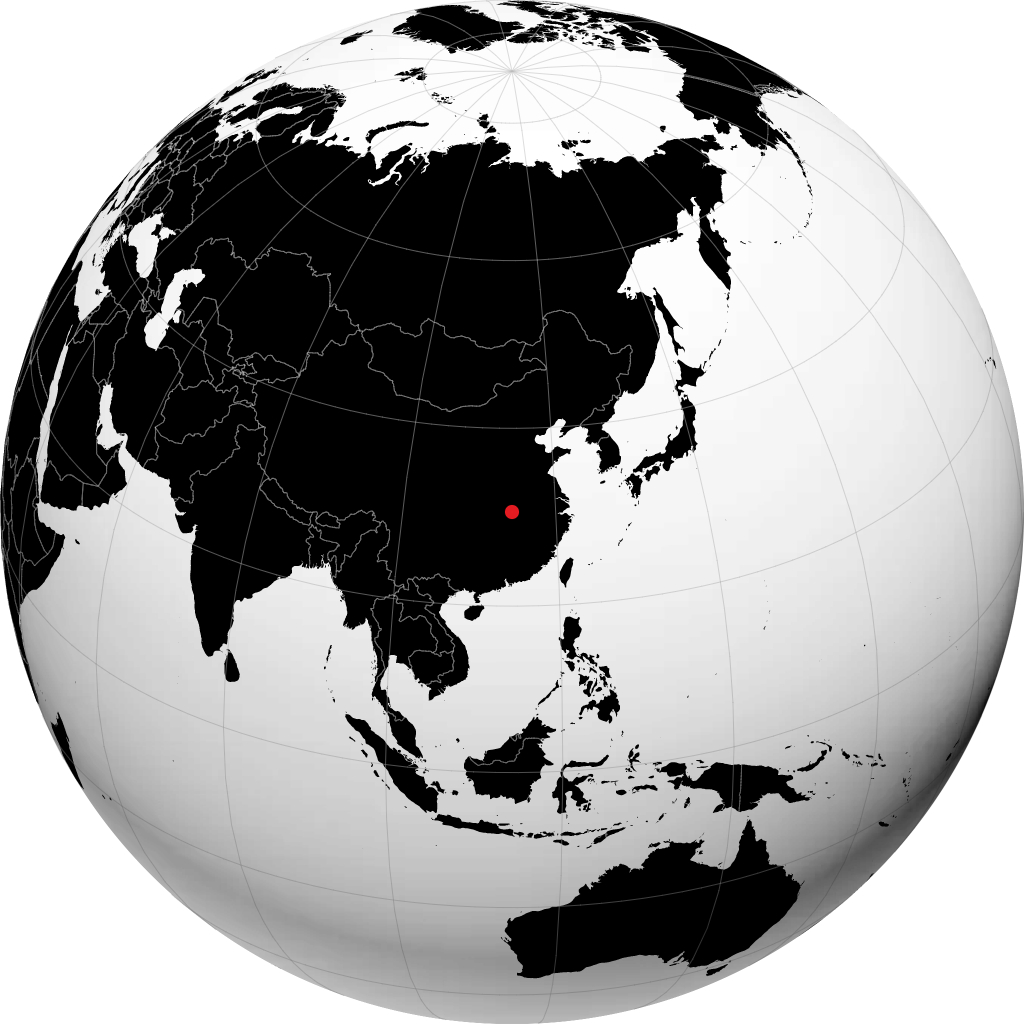 Vũ Hán trên quả địa cầu