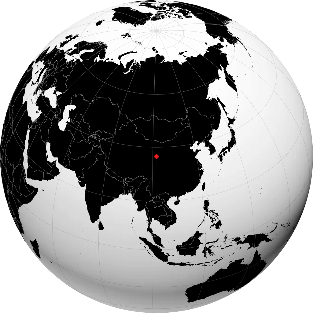Xining trên quả địa cầu