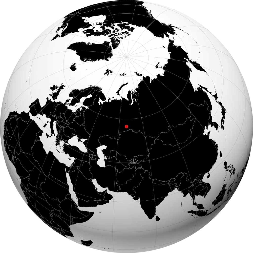 Yalutorovsk trên quả địa cầu