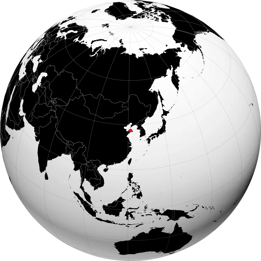 Yantai trên quả địa cầu