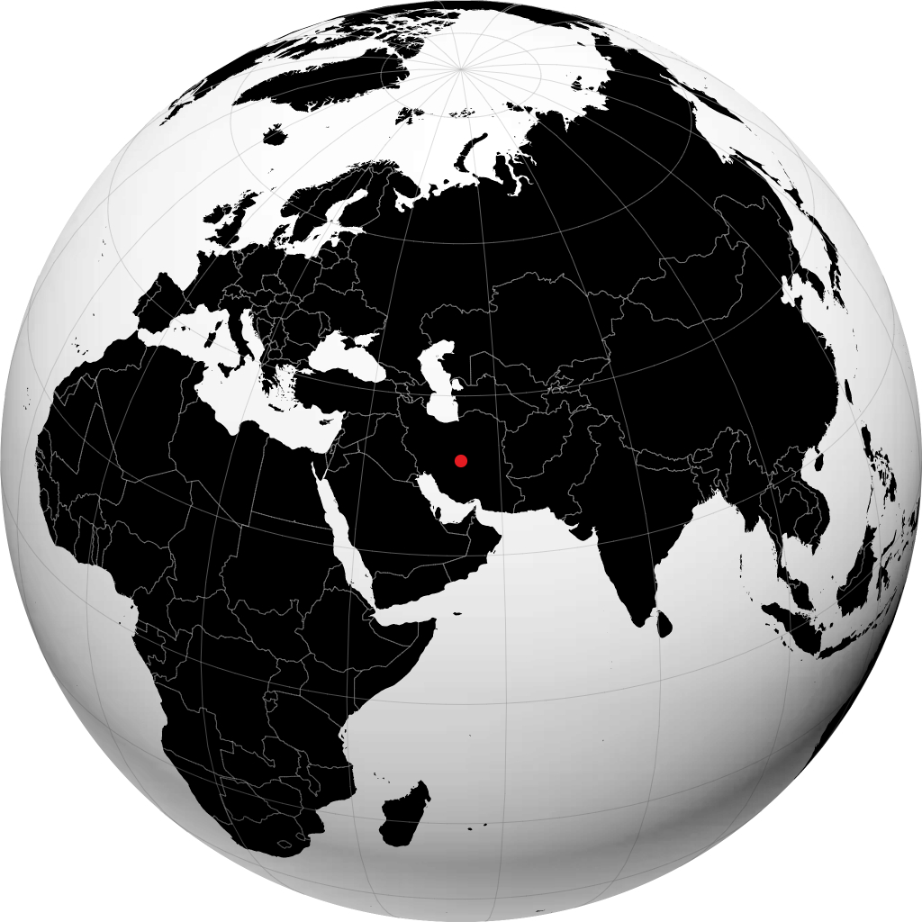 Yazd trên quả địa cầu